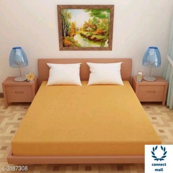 Latest Mattress Protector Double Bed - LXW:72inX72in, Yellow